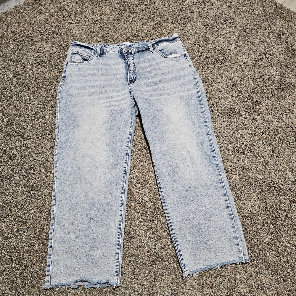 Time and Tru Sky Blue Acid Wash Jeans
